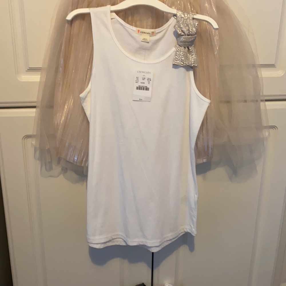 Girls NWT Size 8-10 J. Crew Crewcuts Skirt & Tank set.
